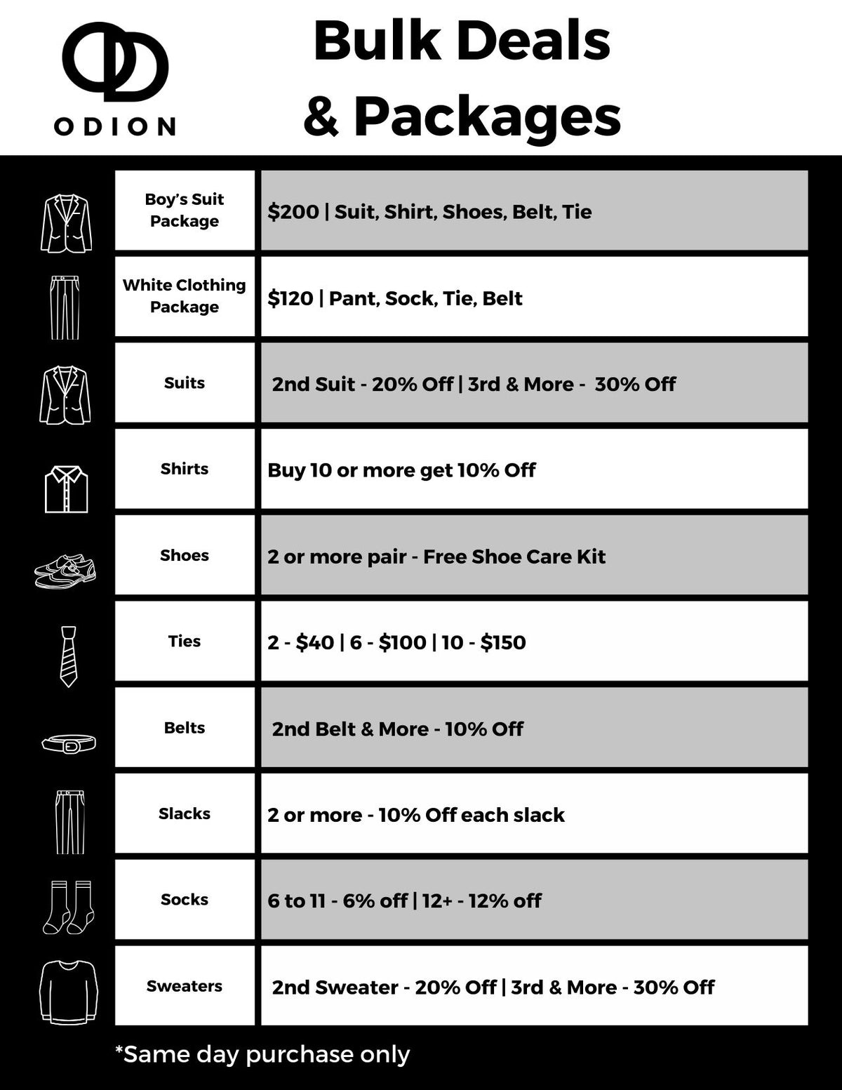 Bulk Deals