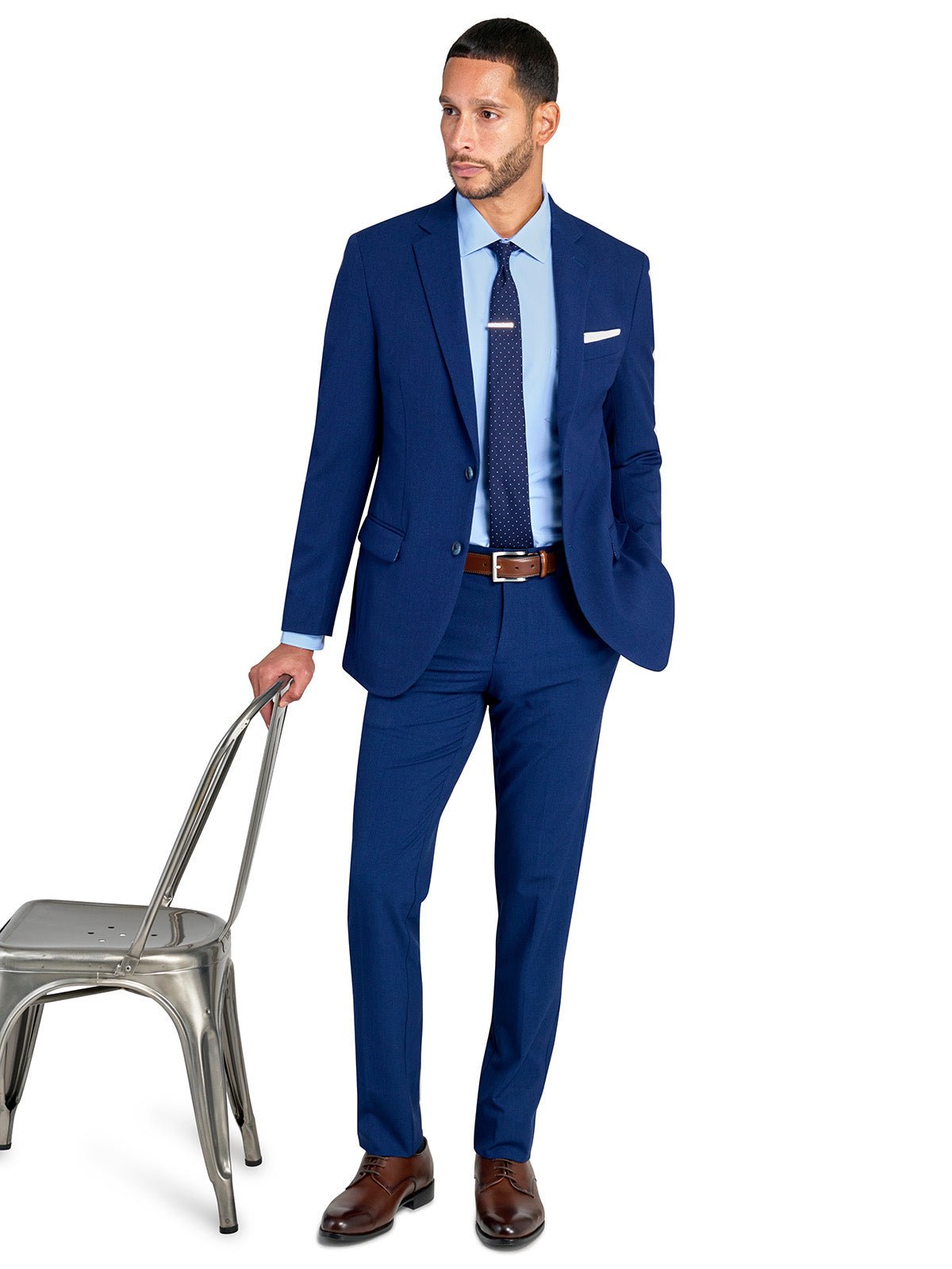 Medium Blue Elevate 1-Pant Suit - ODION Medium Blue Elevate 1-Pant Suit - ODION