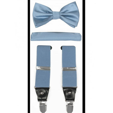 Boy's Brand Q Suspender, Bow Tie & Hankie Set - ODIONKSBH10-RR