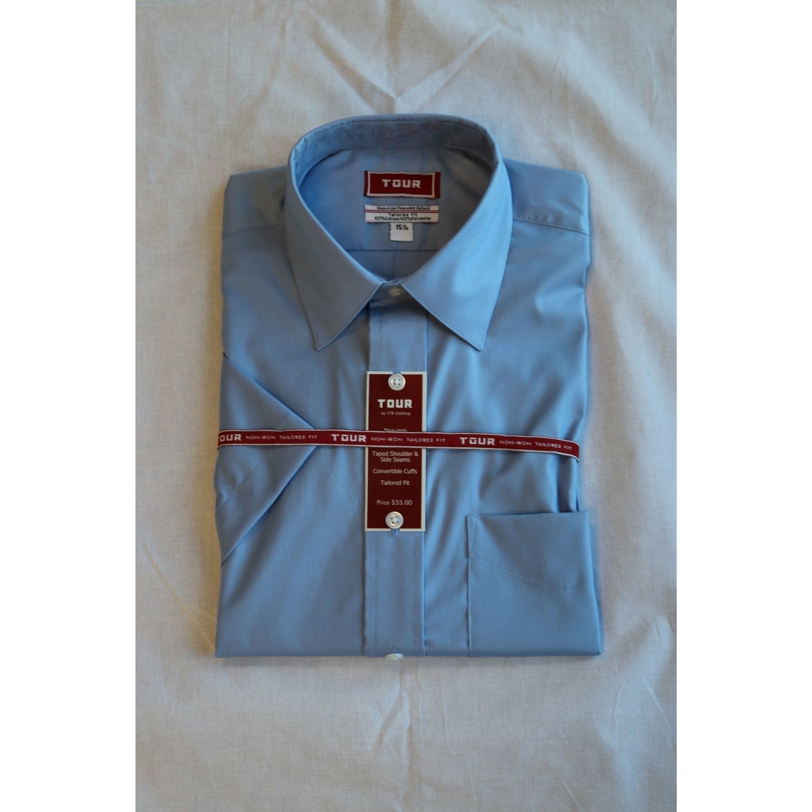 Light Blue Tour/Athletic Fit Dress Shirt - ODION Light Blue Tour/Athletic Fit Dress Shirt - ODION
