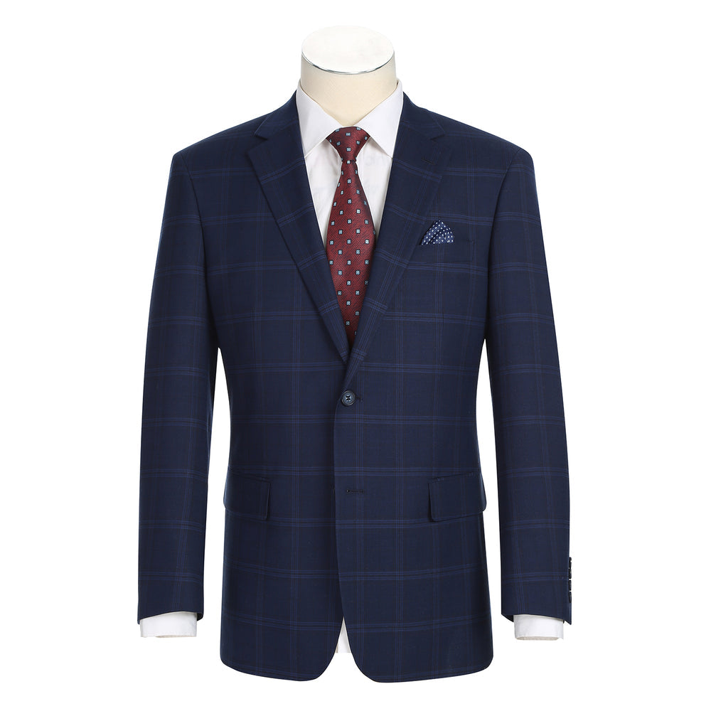 Renoir Navy Windowpane (293-41)