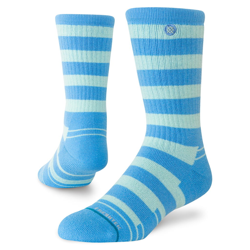 Stance Striped It Hike Crew socks in Electric Blue