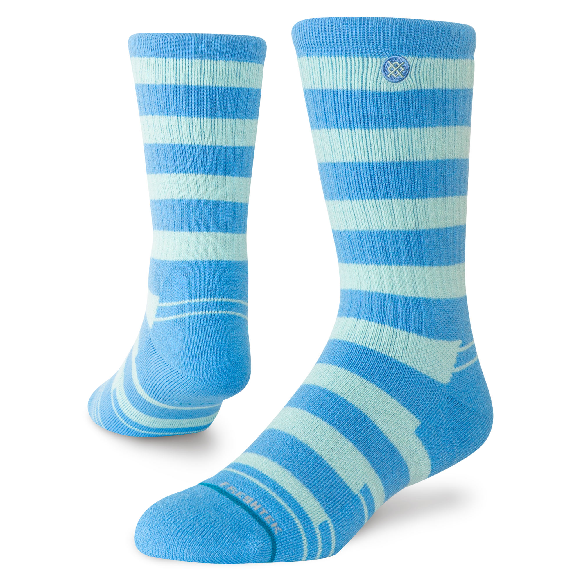 Stance Striped It Hike Crew socks in Electric Blue
