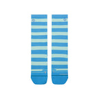 Stance Striped It Hike Crew socks in Electric Blue, detail