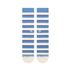 Stance Striped It Crew socks in Capri Blue, detail