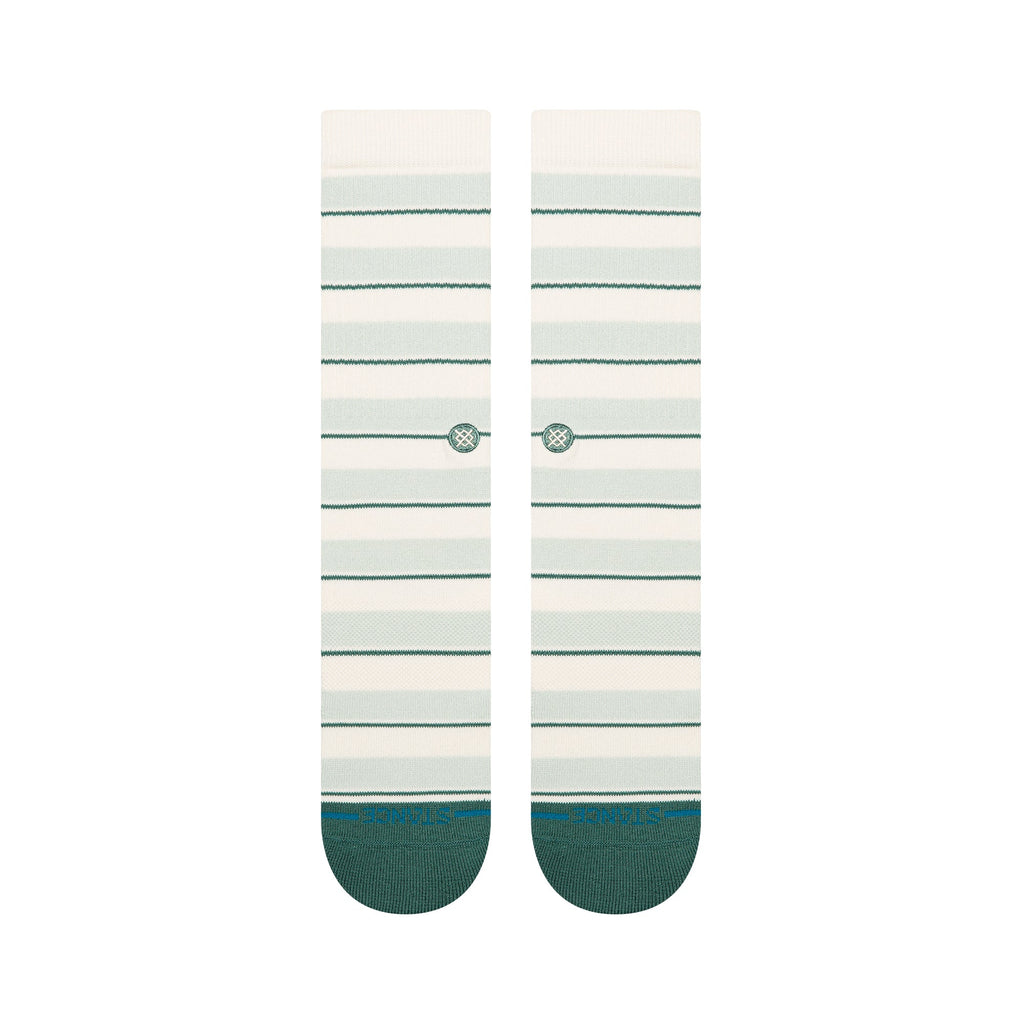 Stance Striped It Crew socks in Teal, detail