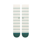 Stance Striped It Crew socks in Teal, detail