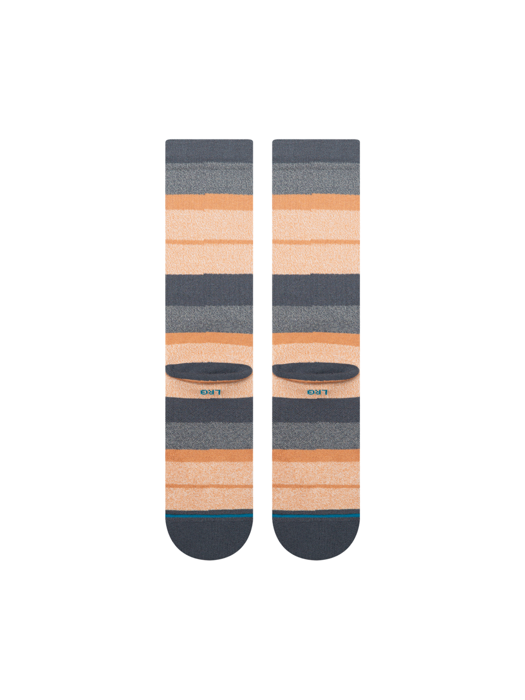 Stance Clark Crew socks in Turbulence, on foot