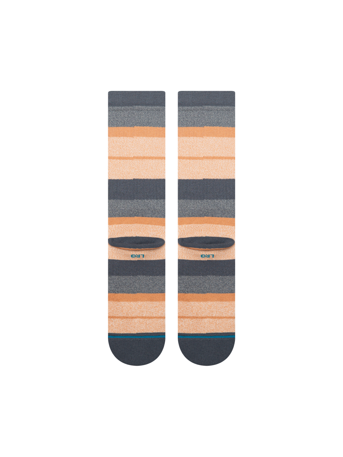 Stance Clark Crew socks in Turbulence, on foot