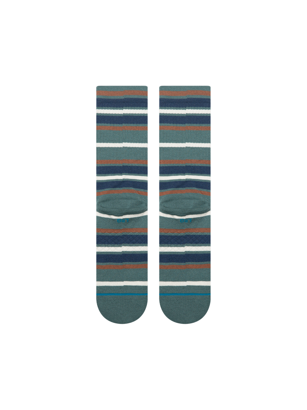 Stance Hoist Crew socks in Atlantic, on foot