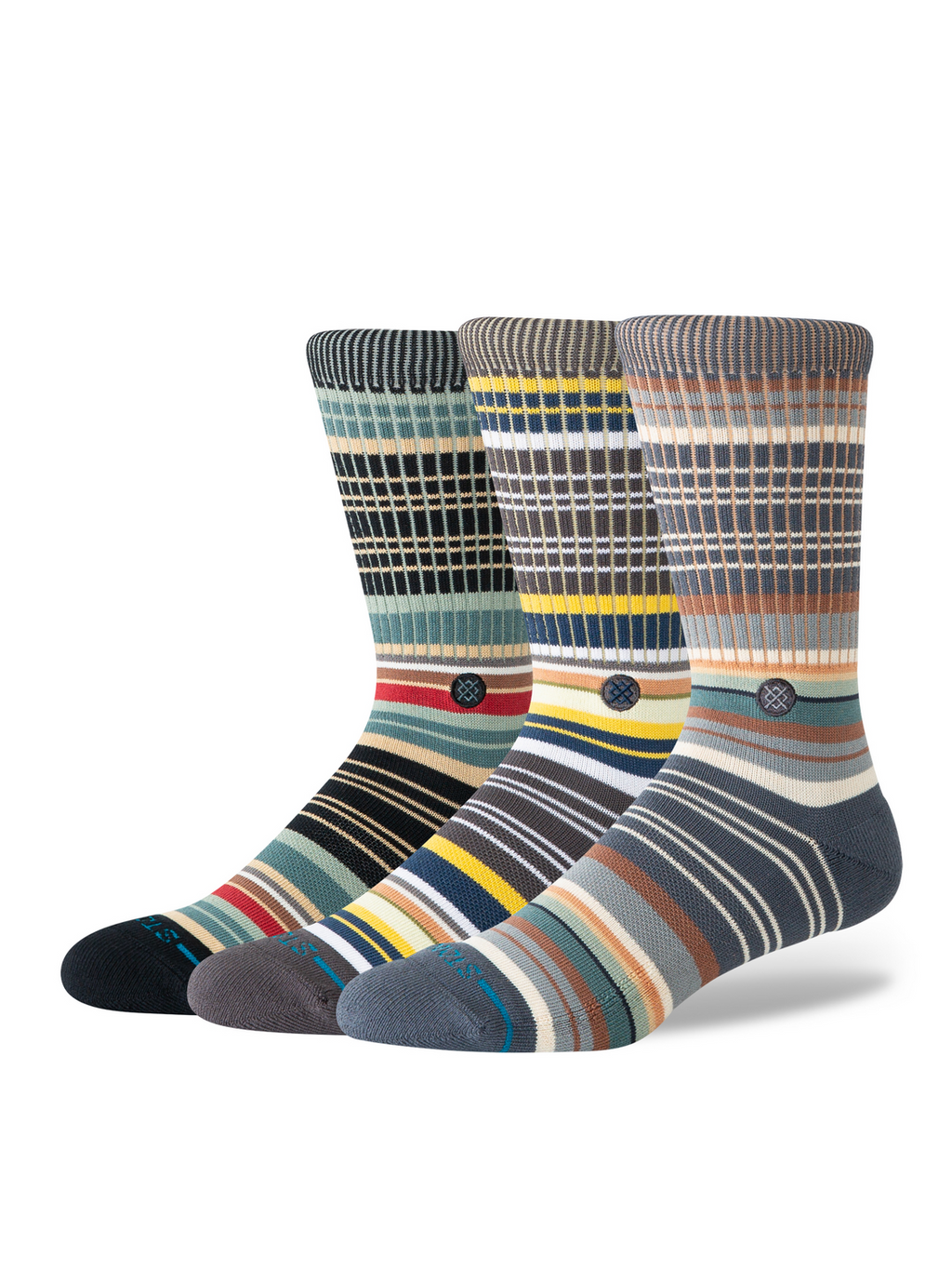 Stance Jorongo 3 Pack crew socks in Multi