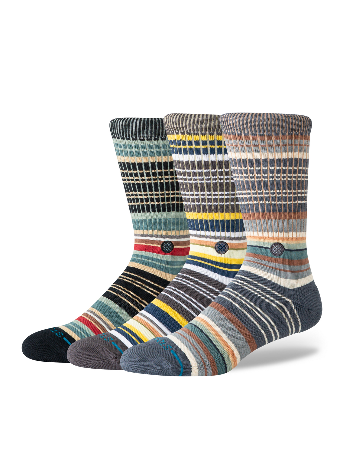 Stance Jorongo 3 Pack crew socks in Multi