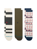 Stance Marine Layer 3 Pack crew socks in Navy, detail