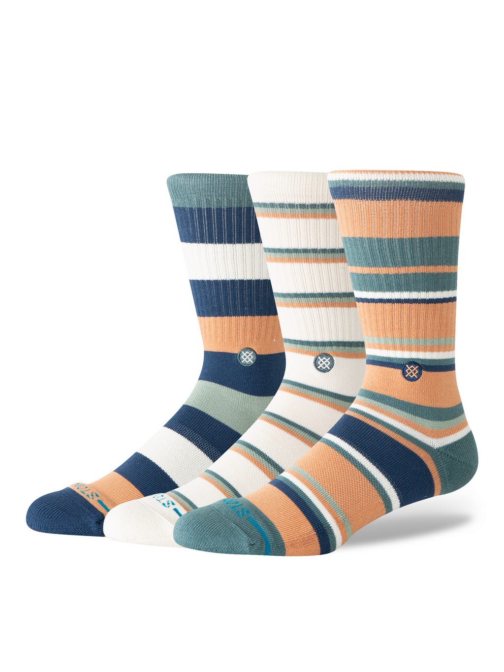 Stance Off Season 3 Pack crew socks in Sandstorm