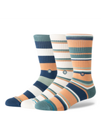 Stance Off Season 3 Pack crew socks in Sandstorm
