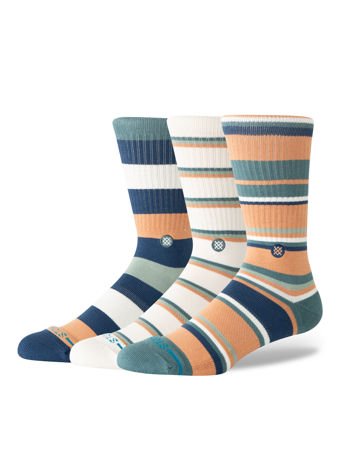 Stance Off Season 3 Pack crew socks in Sandstorm
