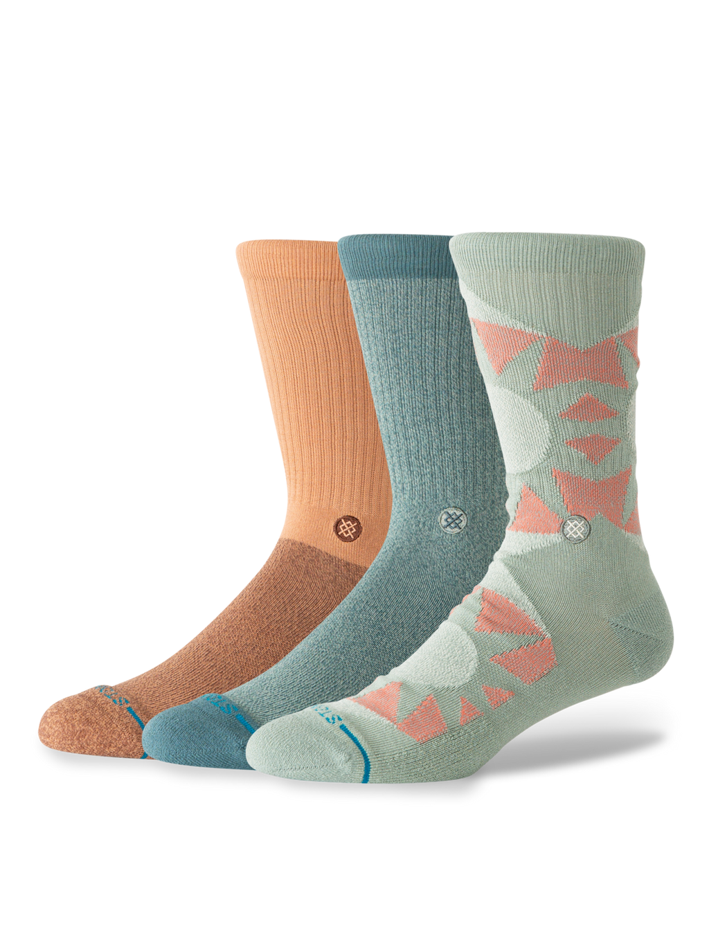 Stance Sunnyville 3 Pack crew socks in Multi
