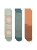 Stance Sunnyville 3 Pack crew socks in Multi, detail