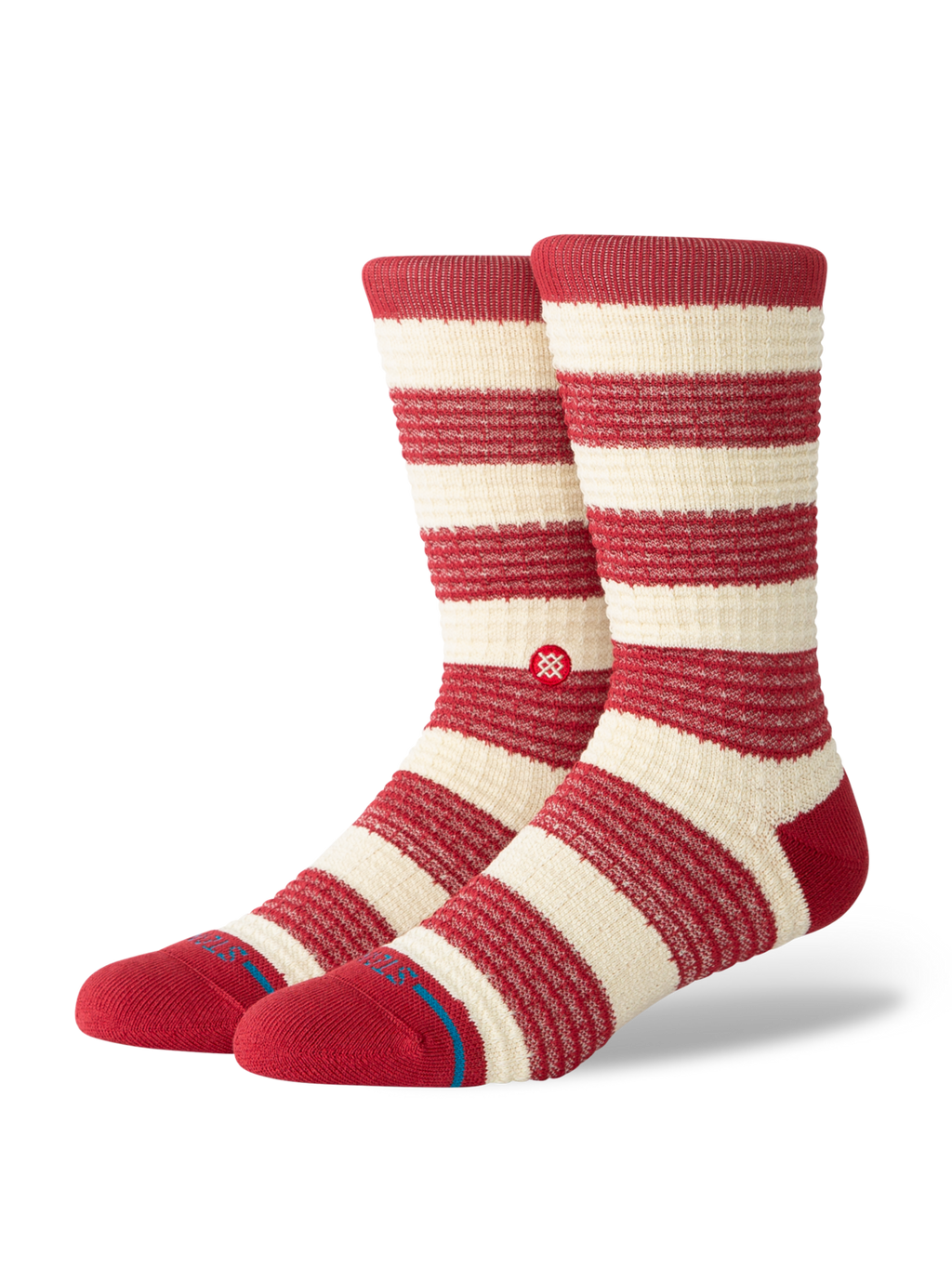 Stance Waffle Crew socks in Red