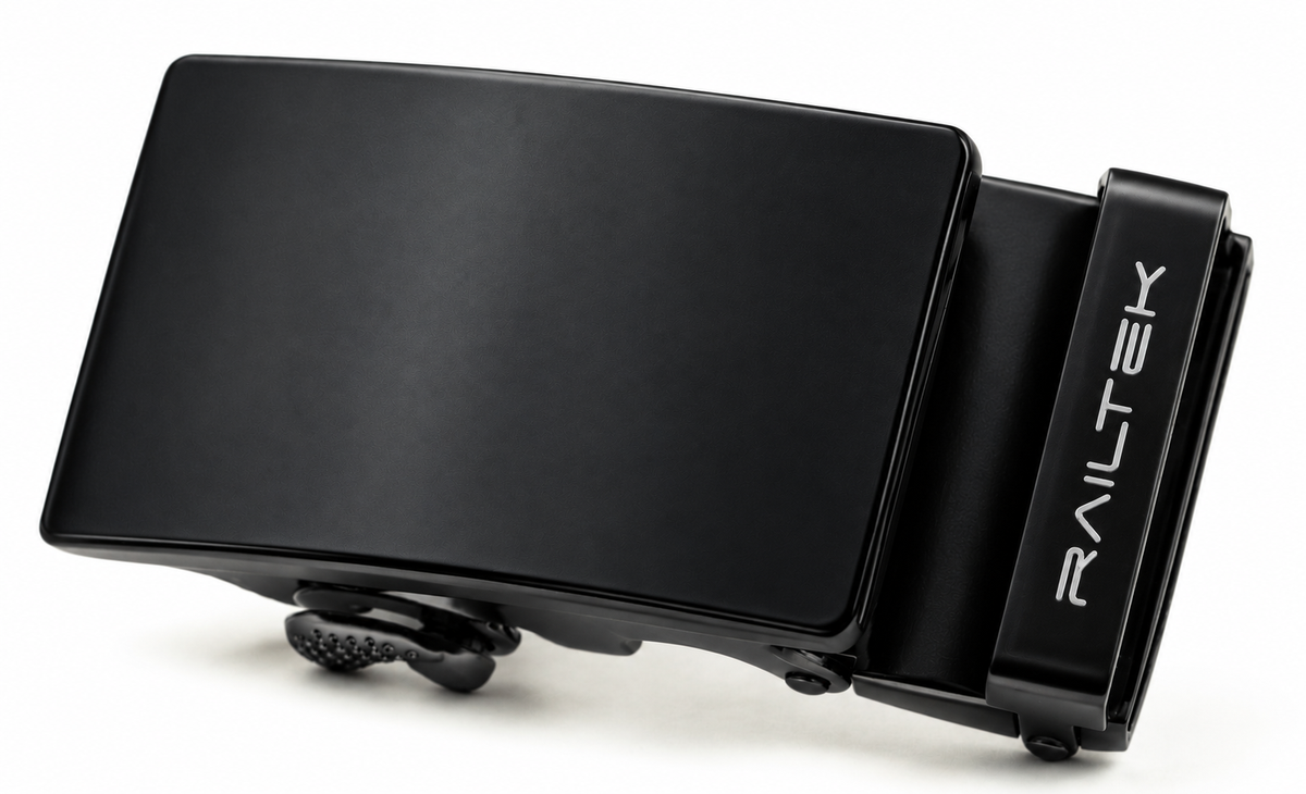 Black Railtek™ Belt Buckle