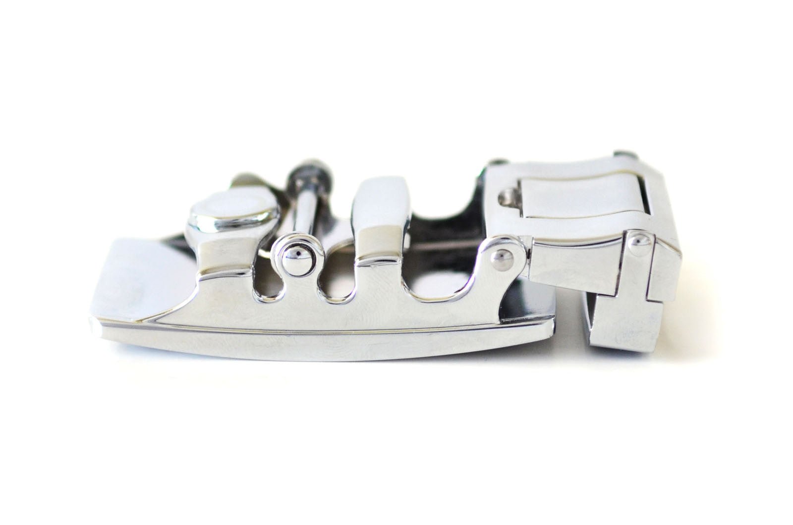 Chrome Black Railtek™ Belt Buckle - ODIONBUC-CBK