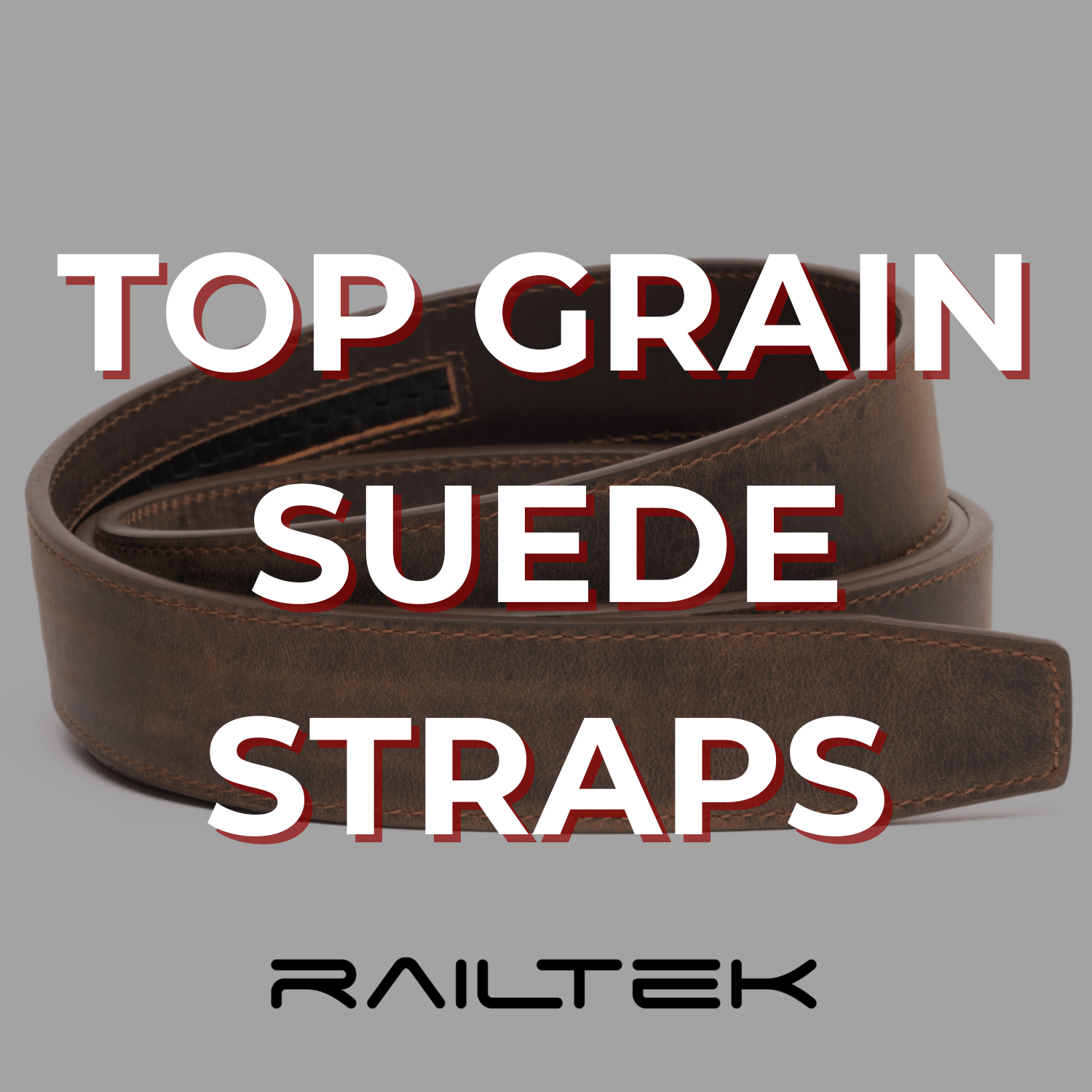 Railtek™ Top Grain Leather Suede Straps - ODION