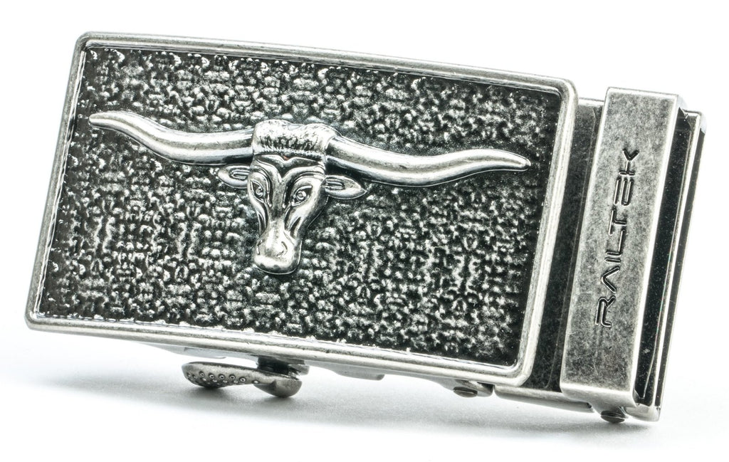 SILVER BULL Railtek™ Belt Buckle - ODIONBUC-SBULL