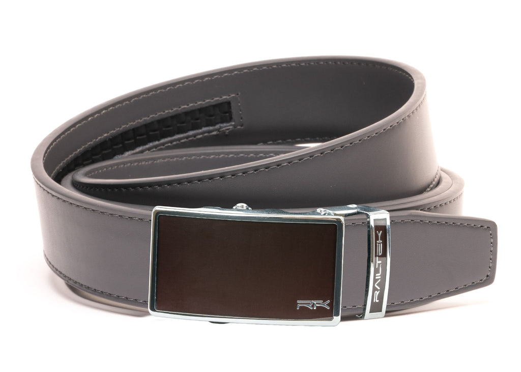 Chrome Dark Brown Railtek™ Belt