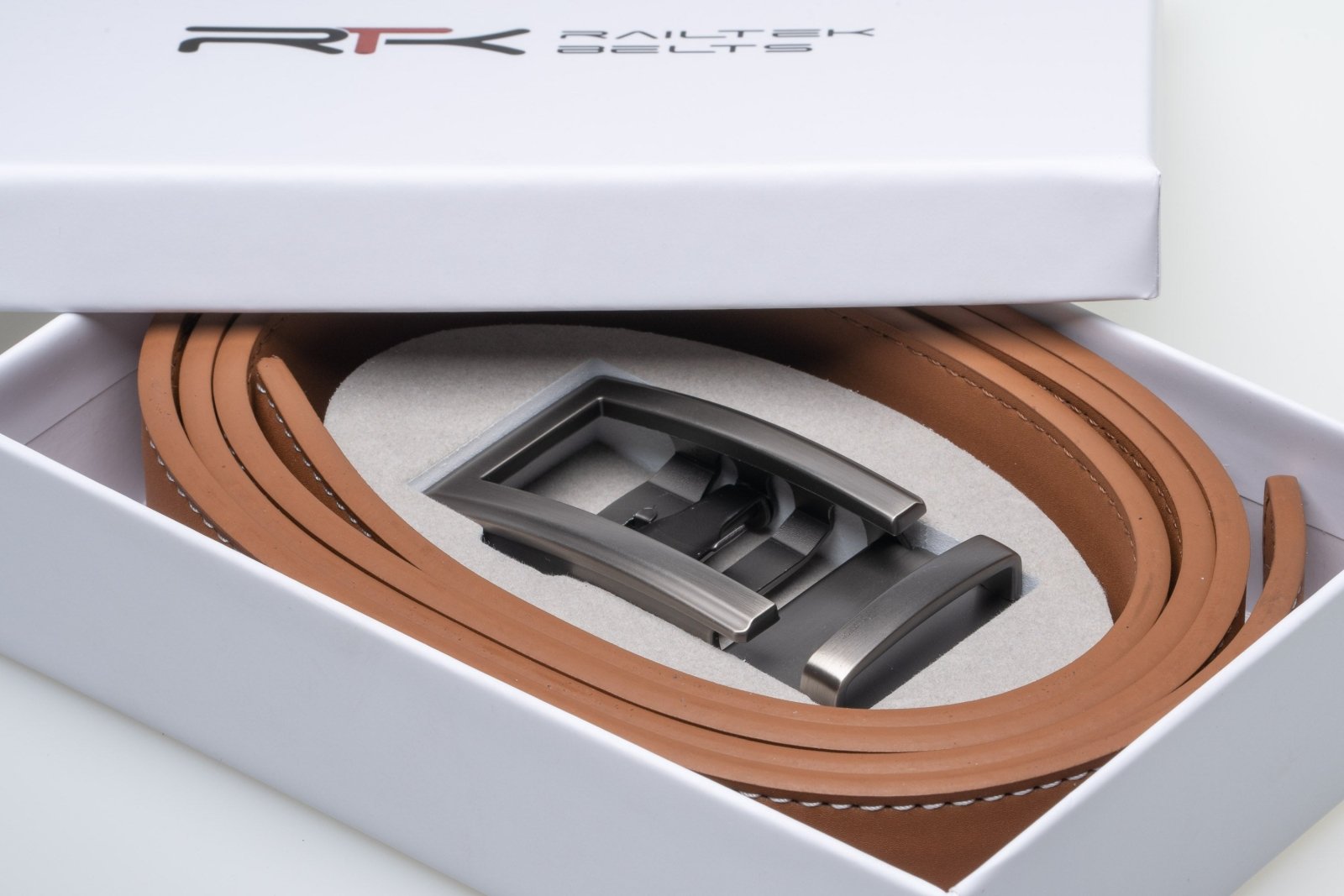 Traditional Open - Gunmetal Railtek™ Belt Buckle - ODIONBUC-OPGUN