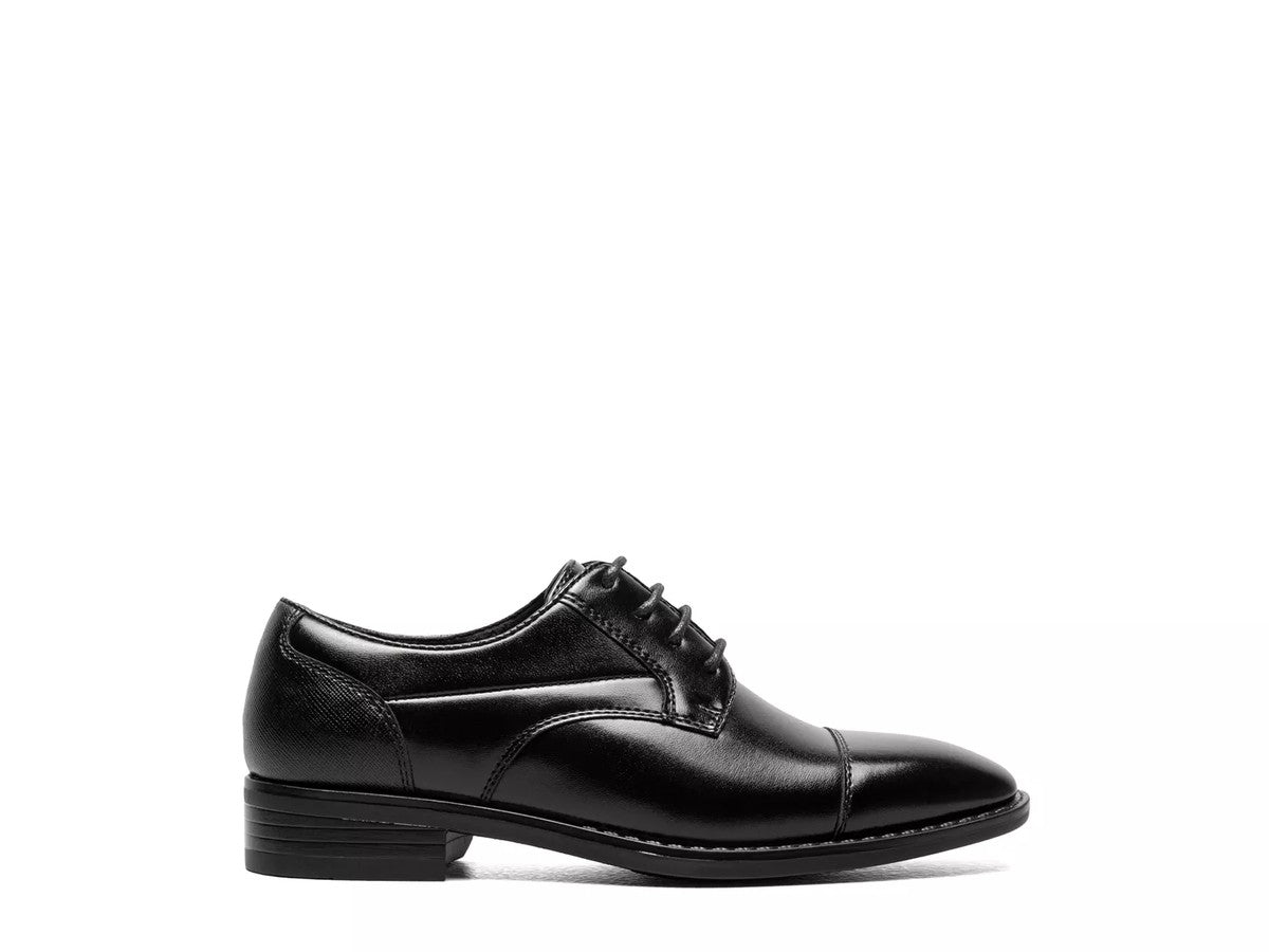 Stacy Adams Kallum Boys' Cap Toe Oxford in Black