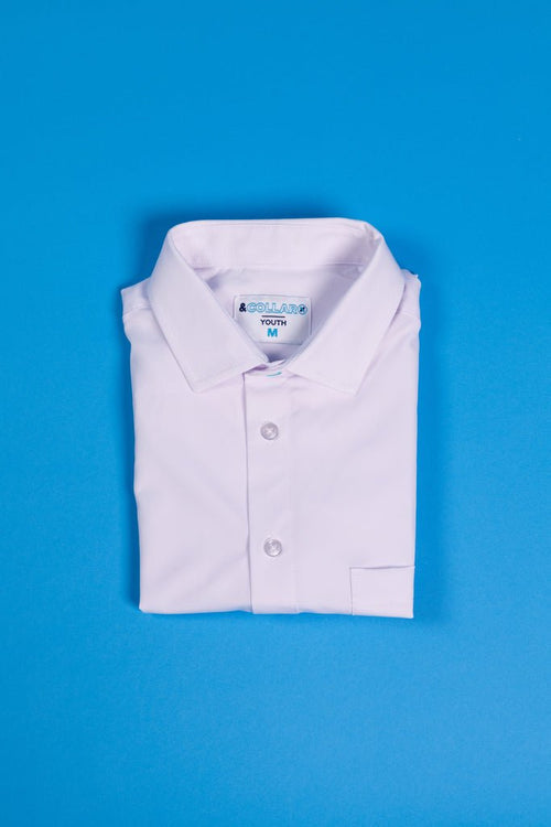 Boy's &Collar White Shirt - ODIONB&C-W-XS