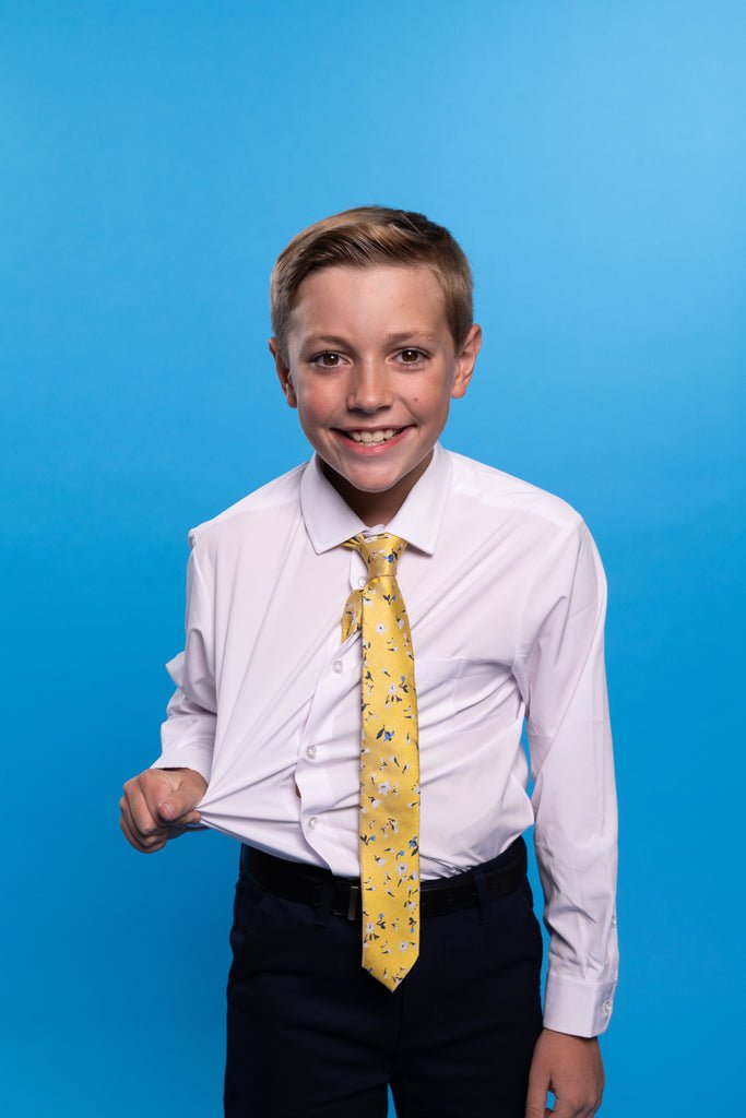 Boy's &Collar White Shirt - ODIONB&C-W-XS