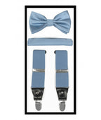 Brand Q Suspender, Bow Tie & Hankie Set - ODIONSBH10-RR