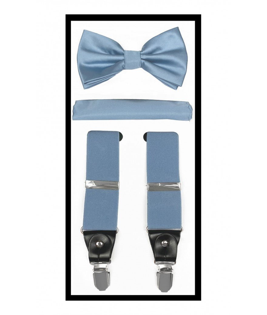 Brand Q Suspender, Bow Tie & Hankie Set - ODIONSBH10-RR