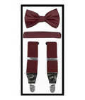 Brand Q Suspender, Bow Tie & Hankie Set - ODIONSBH10-R