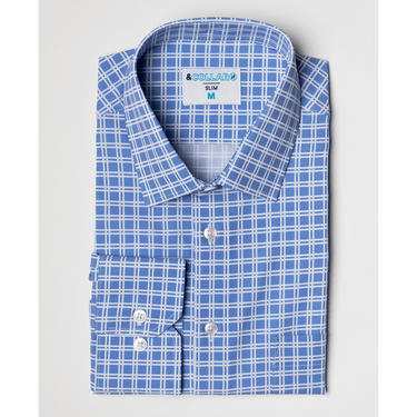 &Collar Patterned Dress Shirts - ODION64aed30061938