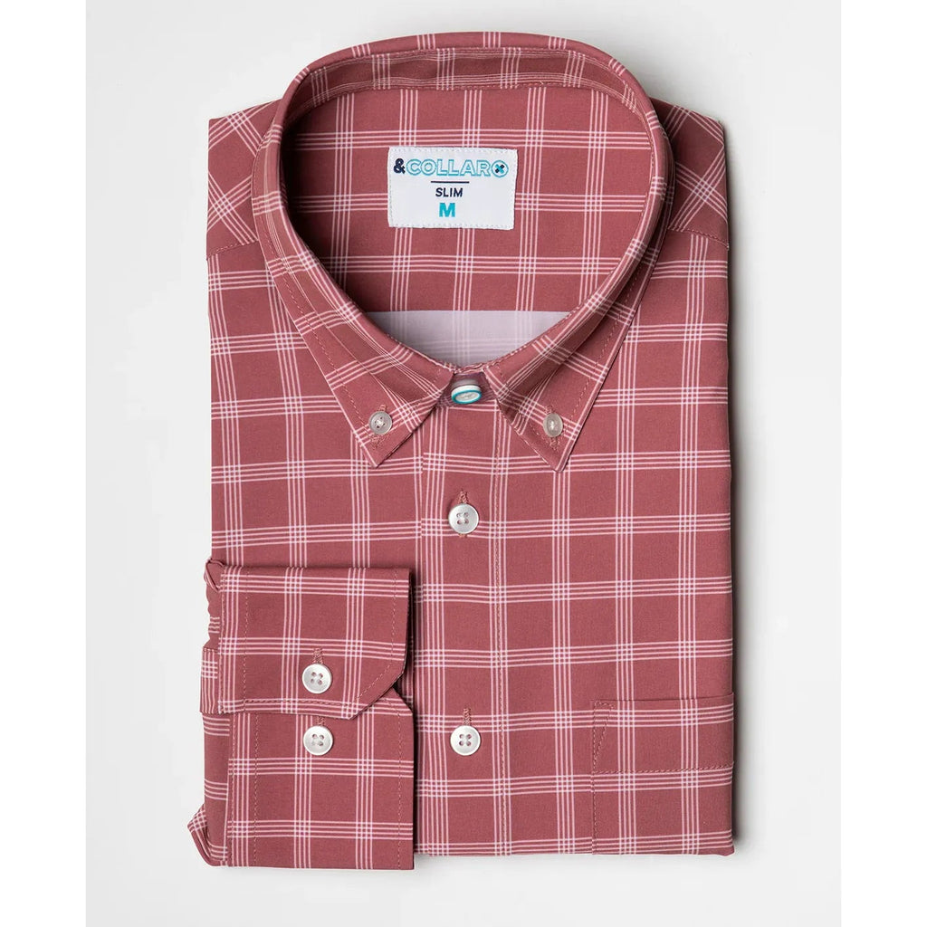 &Collar Patterned Dress Shirts - ODION&CGT-M-SLIM