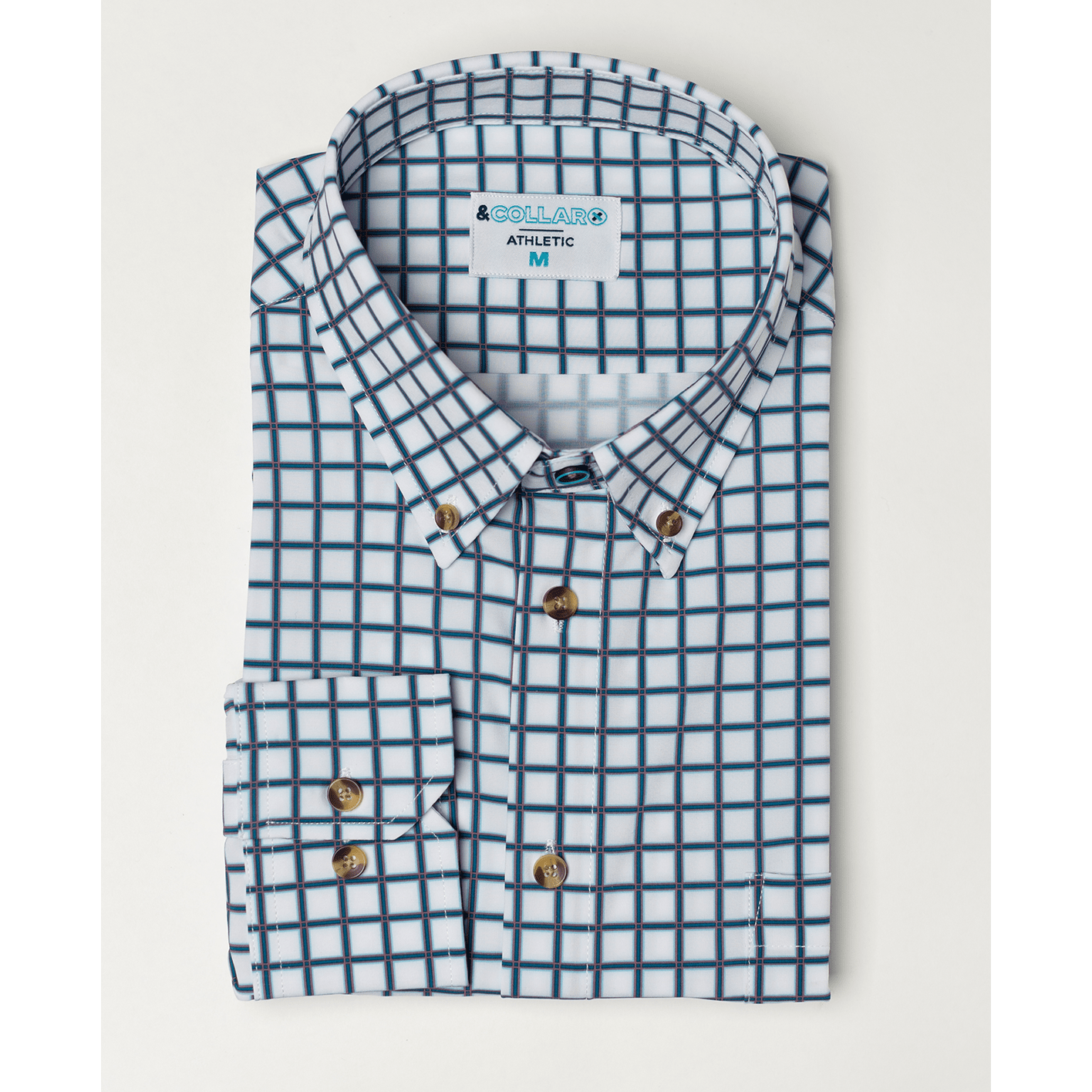 &Collar Patterned Dress Shirts - ODION64aed30445035