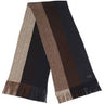 King Striped Knit Scarf - ODIONMKS095-1-MBR