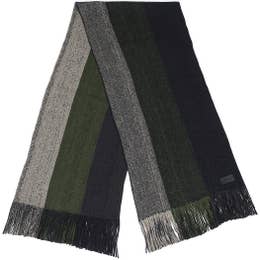 King Striped Knit Scarf - ODIONMKS095-1-MUG