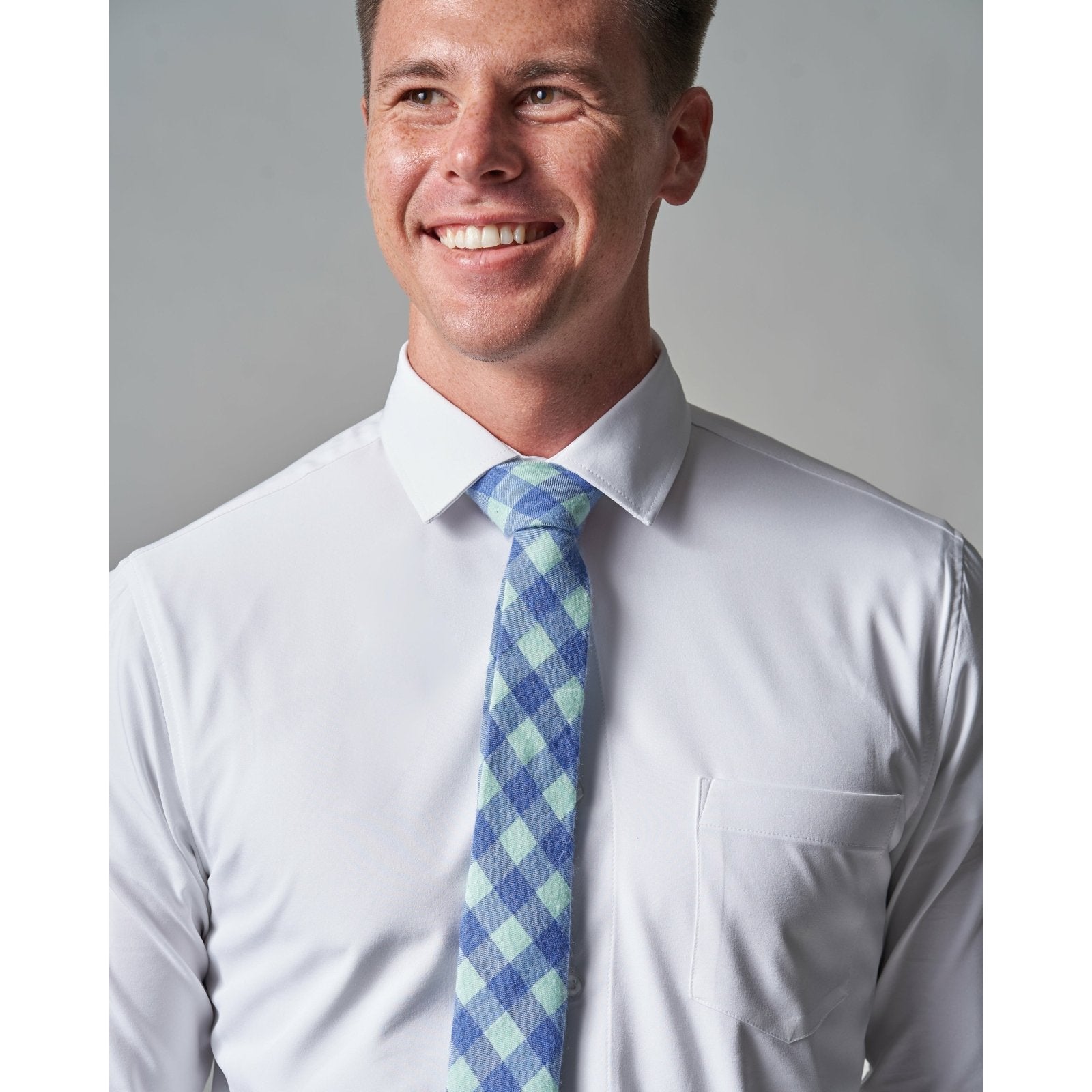 tempo dress shirts Tempo Grey Laydown Stretch Dress Shirt