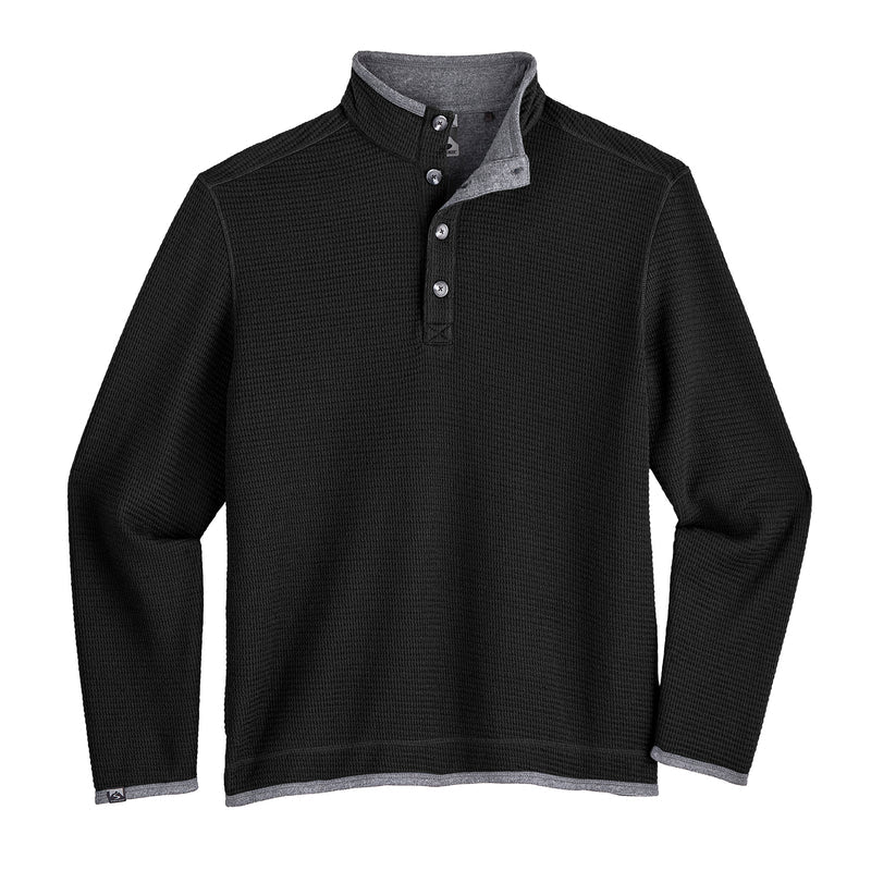 The Maverick Button Up Sweater - ODIONMBS-BK-S