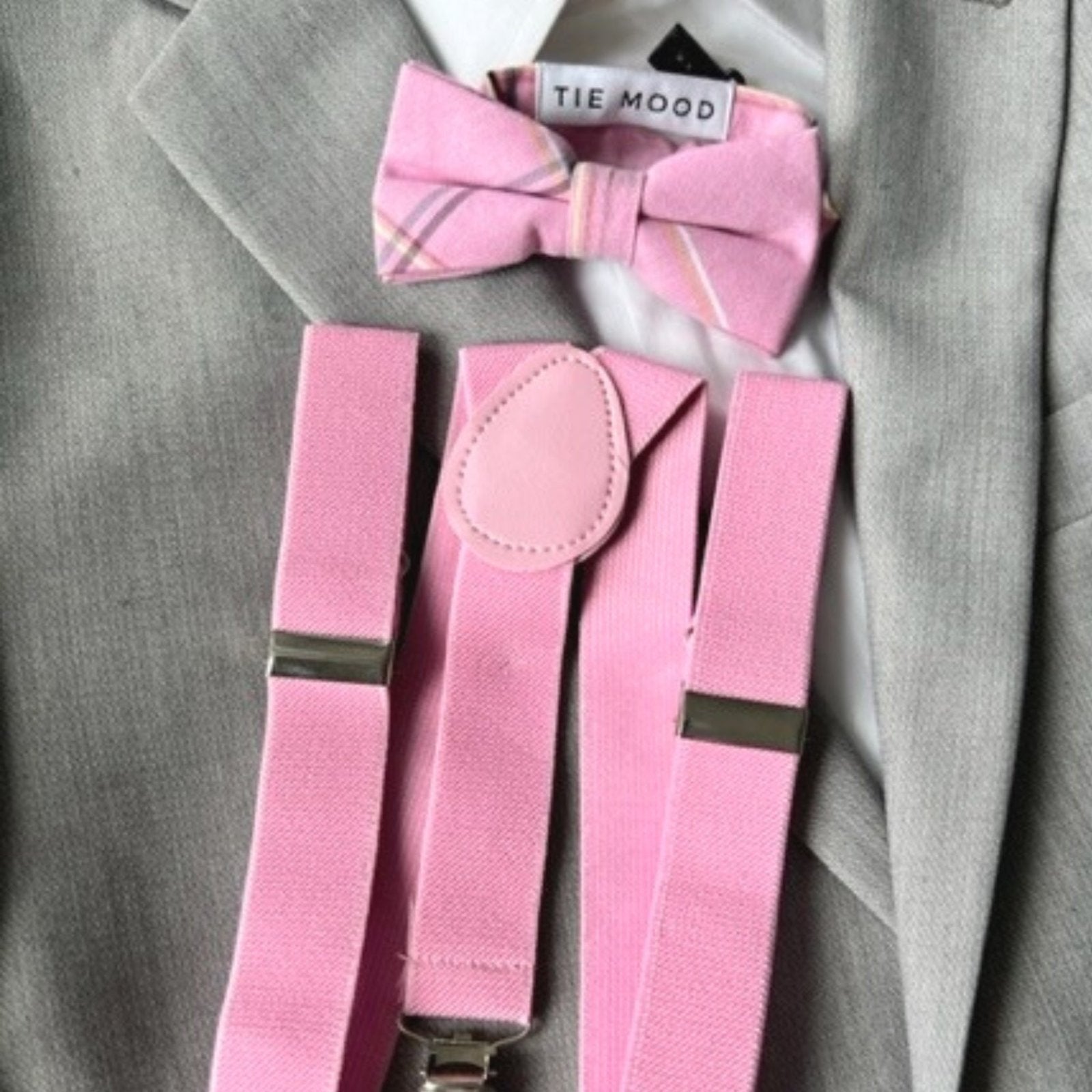 Tie Mood Boy's Bow Tie and Suspender Set - ODIONTMBS-P